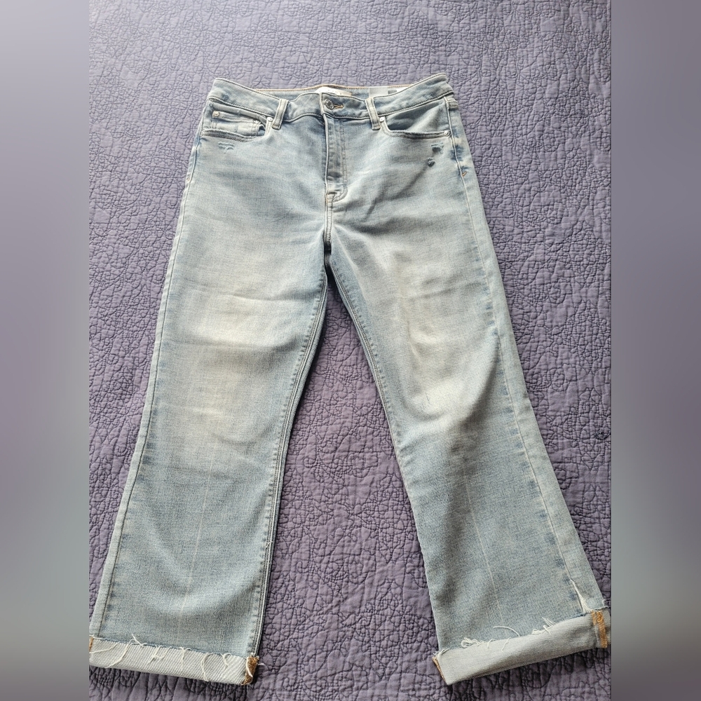 Eunina High Rise Cropped Boot Jeans